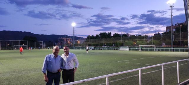 El Ayuntamiento de Murcia mejora la eficiencia energética del campo de fútbol de Patiño con nueva iluminación LED - 1, Foto 1