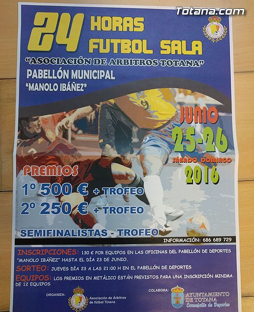 Las 24 horas de Fútbol-Sala se celebrarán el 25 y 26 de junio en el Pabellón de Deportes Manolo Ibáñez - 3, Foto 3