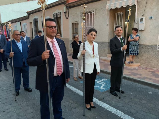El Sagrado Corazón Jesús, muy arropado en su procesión anual en Las Torres de Cotillas - 2, Foto 2