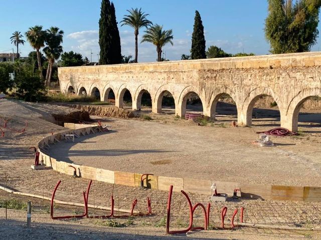 Recta final de la primera fase de las obras de acondicionamiento del entorno del Acueducto - 2, Foto 2