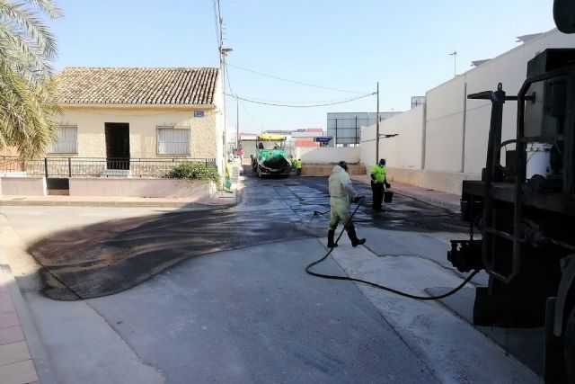Comienzan las obras de reposición de asfalto en la calle Telefónica de El Albujón - 1, Foto 1