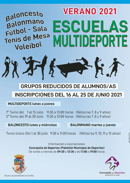 La Concejalía de Deportes abre el plazo de inscripciones para las Escuelas Polideportivas que se imparten durante el mes de julio - 1, Foto 1