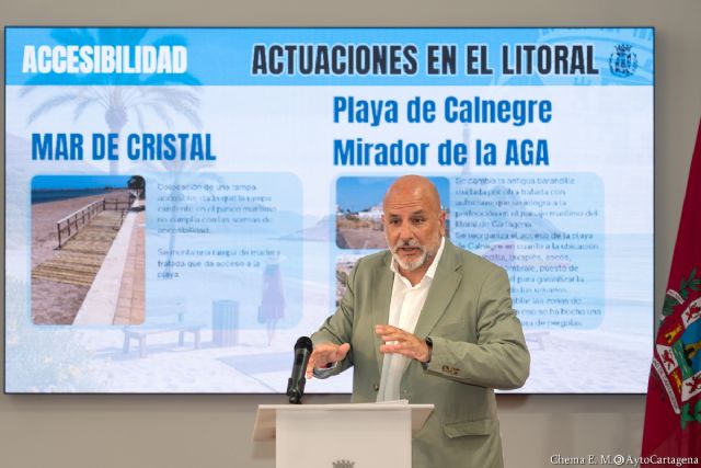 Cartagena destina 1,5 millones en las playas para renovar la mayoría del mobiliario y reforzar el mantenimiento diario - 1, Foto 1