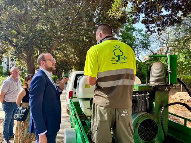 Los ficus del municipio comienzan a recibir riego extraordinario para garantizar su salud ante el aumento de las temperaturas - 2, Foto 2