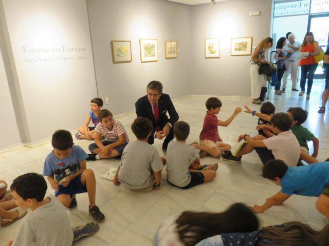 Una treintena de niños participan en el taller 'Un viaje con Ramón Gaya sobre la arquitectura y el color' - 1, Foto 1