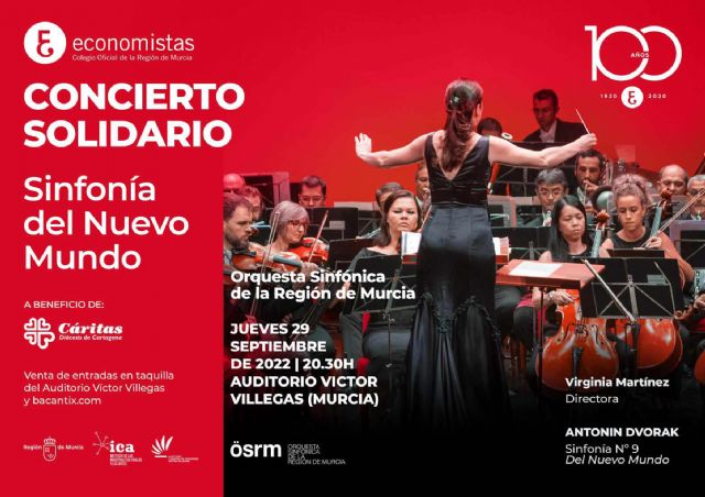 Los economistas celebrarán un concierto solidario con la Orquesta Sinfónica de la Región de Murcia a favor de Cáritas que ha incrementado la necesidad de ayuda a familias vulnerables por la inflación desbocada - 1, Foto 1