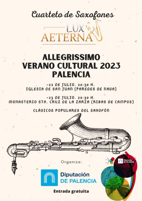 El cuarteto de saxofones lux aeterna sigue su gira de conciertos por palencia el próximo fin de semana - 2, Foto 2