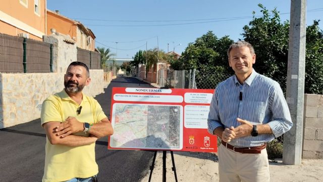 El Ayuntamiento de Murcia renueva el firme del Carril Galicias en Nonduermas para mejorar la seguridad y la conexión con el polígono de San Ginés - 1, Foto 1