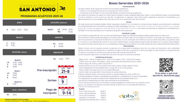 La Concejalía de Deportes oferta más de 1.100 plazas para los programas acuáticos municipales para el próximo curso - 2, Foto 2