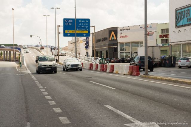 El tráfico se normaliza en el viaducto de entrada a Cartagena - 1, Foto 1