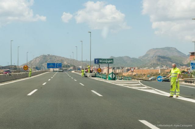 El tráfico se normaliza en el viaducto de entrada a Cartagena - 5, Foto 5