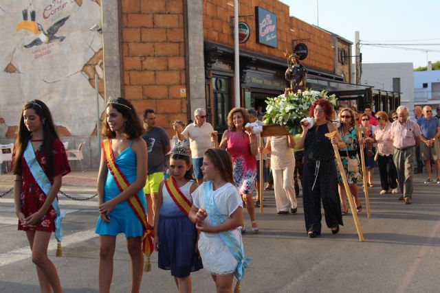 Las fiesta de El Mojón culminan con la procesión de San Roque - 1, Foto 1