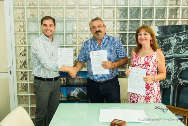 Cartagena de mi Alma y el Casino suscriben sendos convenios con el Ayuntamiento para promover el patrimonio de la ciudad - 1, Foto 1