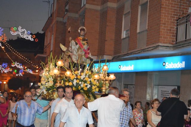 La procesión de san Roque despide las fiestas patronales de Blanca - 1, Foto 1