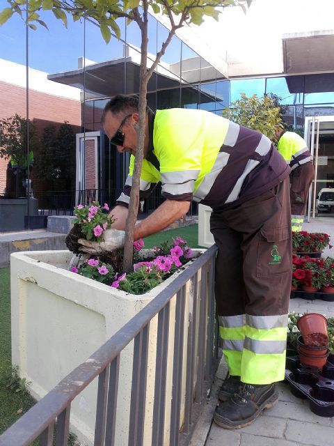 El Ayuntamiento revisa los más de un millar de maceteros en Murcia y pedanías - 2, Foto 2