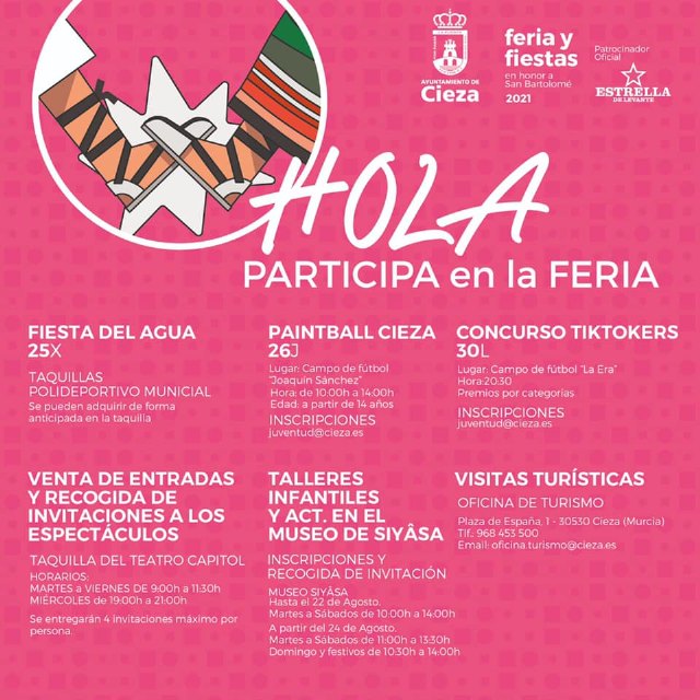 El Ayuntamiento informa sobre los días para recoger las invitaciones para actividades de feria - 1, Foto 1