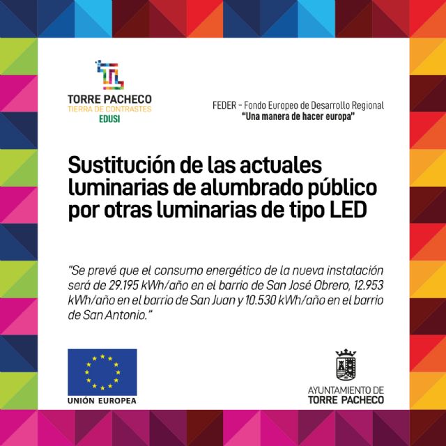 Mejora de la eficiencia energética del alumbrado de Torre Pacheco - 1, Foto 1