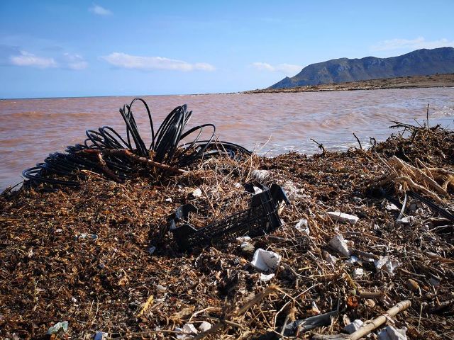 IU-Lorca denuncia un nuevo episodio de contaminación del litoral tras las últimas lluvias - 2, Foto 2