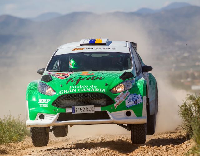 Juan Carlos Quintana y Yeray Mujica al tramo de tierra de Daroca - 1, Foto 1