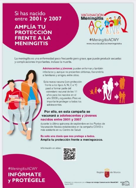 El próximo viernes se vacunará también contra la Meningitis en el Punto de Vacunación Masiva - 1, Foto 1