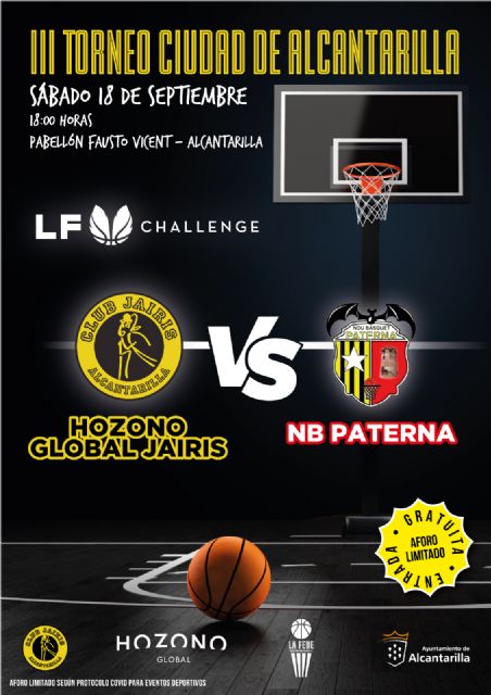 Hozono Global Jairis juega mañana el III Torneo Ciudad de Alcantarilla frente al NB Paterna - 1, Foto 1