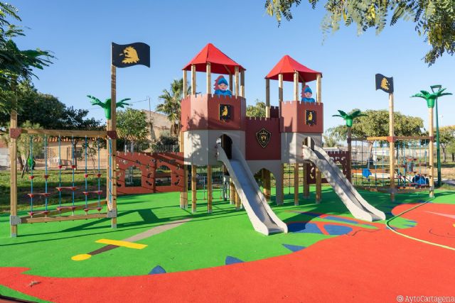 El Ayuntamiento arreglará cinco parques infantiles en Pozo Estrecho, La Aljorra y Molinos Marfagones - 1, Foto 1