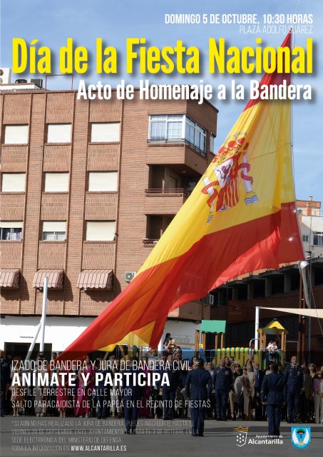 Alcantarilla celebra el 5 de octubre el acto de Homenaje a la Bandera y la Jura de Bandera para personal civil - 2, Foto 2