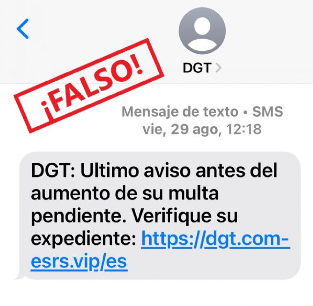 CONSUMUR recuerda que la Dirección General de Tráfico (DGT) nunca notifica multas a través de sms o vía email - 1, Foto 1
