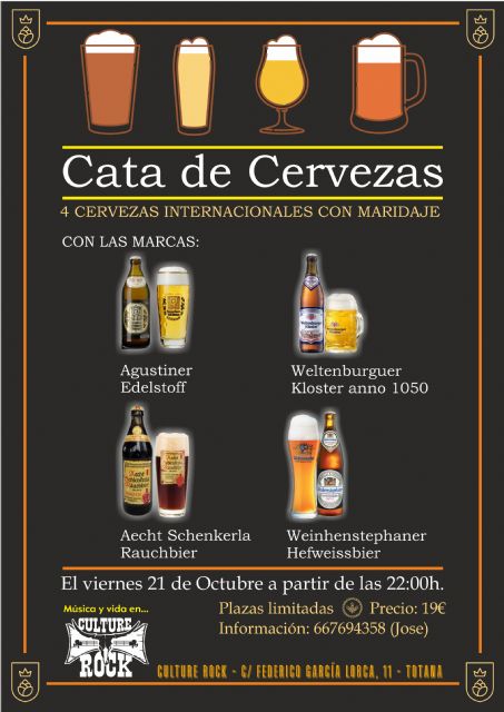 Culture Rock organiza para esta semana dos eventos, una cata de cervezas y un concierto de Ciconia, Foto 1