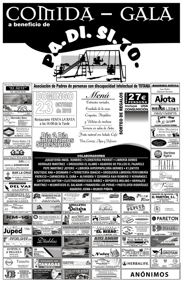 PADISITO celebrará su tradicional Comida-gala el próximo domingo 23 de octubre, Foto 1