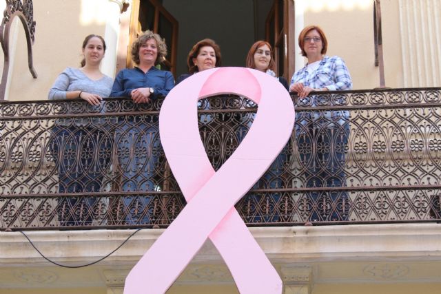 Comienzan los actos del Día Contra el Cáncer Mama con la colocación del lazo rosa - 2, Foto 2