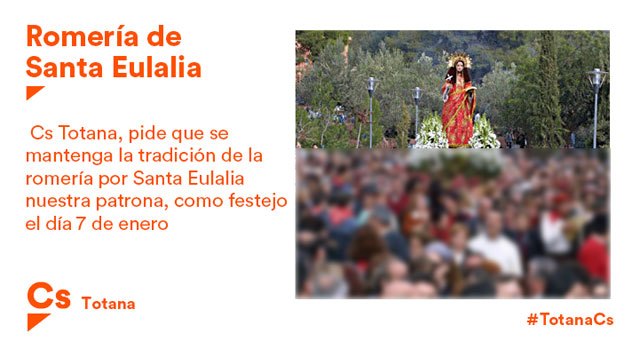 Ciudadanos Totana pide al equipo de Gobierno que someta a consulta popular el cambio de fecha de celebración de la romería de La Santa del próximo enero, Foto 1