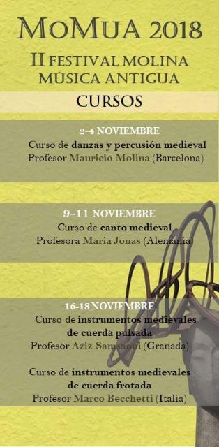 El II Festival Molina Música Antigua, MOMUA 2018, amplía su programación y se celebra del 2 al 18 de noviembre - 4, Foto 4