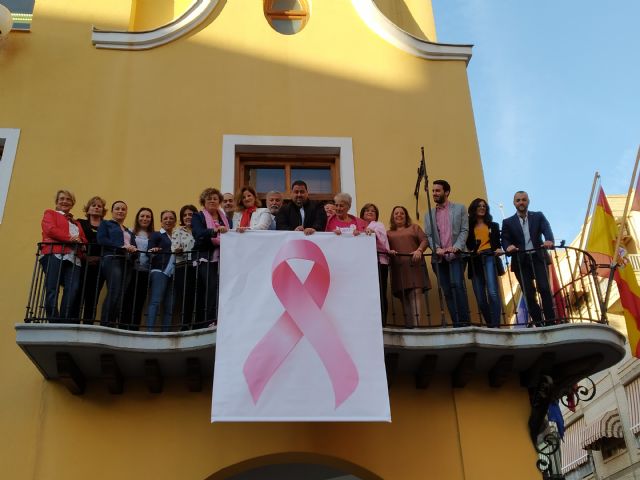 El Ayuntamiento luce un gran lazo rosa para visibilizar la lucha contra el cáncer de mama - 1, Foto 1