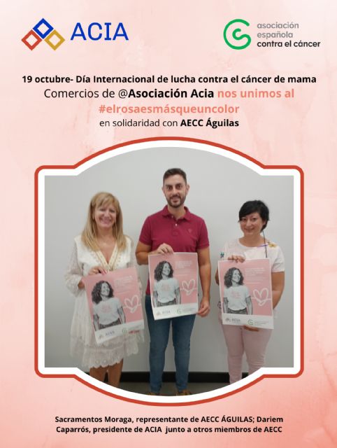 II edición de apoyo a la AECC Águilas en la campaña #elrosaesmásqueuncolor - 1, Foto 1
