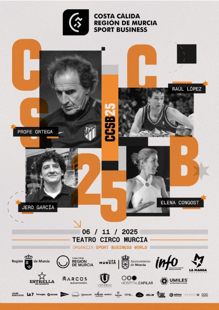 Profe Ortega, Raúl López, Elena Congost, Jero García, Kuve y Pedro Ángel Roca en el Congreso Costa Cálida Región de Murcia Sport Business - 2, Foto 2