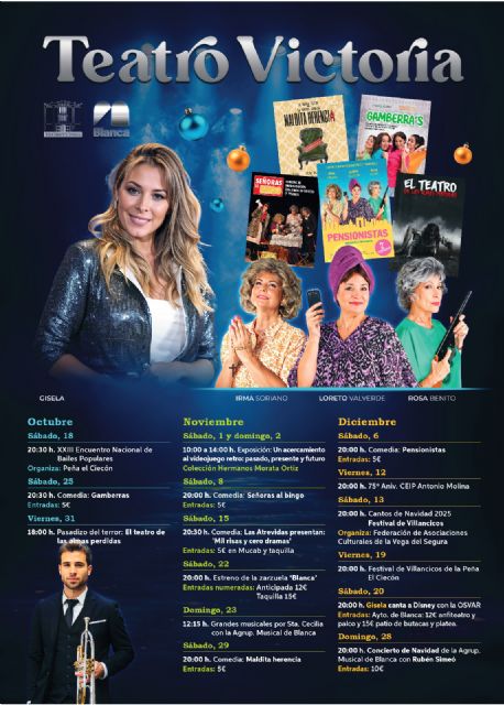 El Teatro Victoria acoge el reestreno de la zarzuela 'Blanca' y la actuación de la popular cantante Gisela durante el último trimestre del año - 1, Foto 1