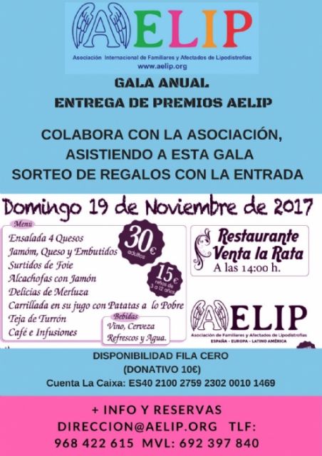 AELIP entregará este próximo domingo, 19 de noviembre, sus Premios 2017