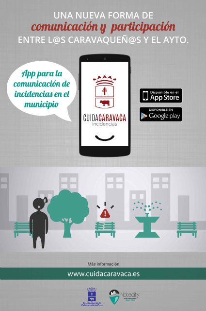 El Ayuntamiento de Caravaca presenta la aplicación móvil ´Cuida Caravaca´ para la comunicación y gestión de incidencias - 1, Foto 1