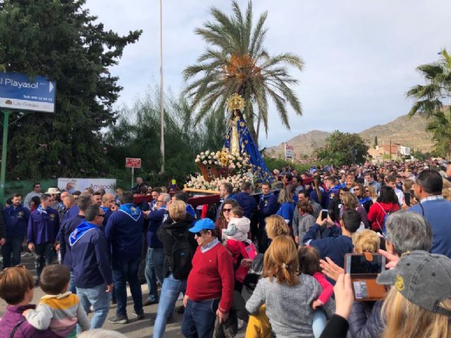 La Virgen del Milagro congrega a centenares de fieles que han disfrutado de la romería de Bolnuevo - 5, Foto 5