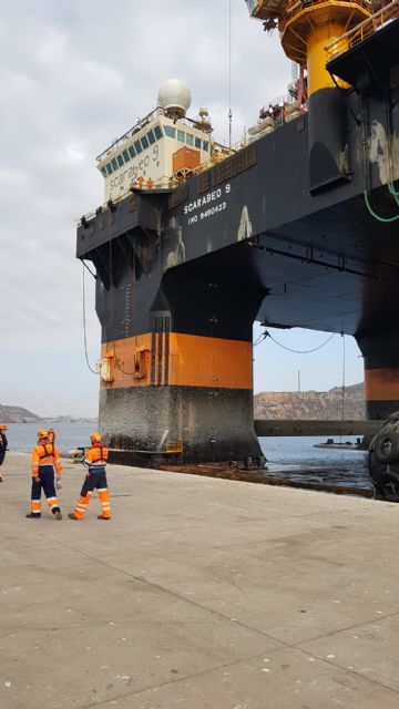 El Puerto acoge un dispositivo especial para el atraque de una plataforma offshore en Escombreras - 1, Foto 1