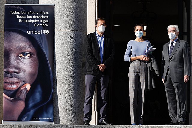 S.M. la Reina preside una reunión de trabajo para abordar la respuesta de UNICEF a los desafíos que afronta la infancia ante la COVID-19 - 1, Foto 1