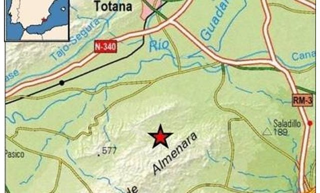 Un terremoto de 2 grados en la escala de Richter se dejó notar esta tarde en Totana, Foto 1