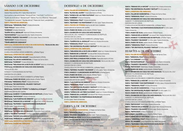 Cerca de 300 puestos de artesanía y gastronomía, junto a un extenso programa de actividades, formarán parte del XVIII Mercado Medieval de Caravaca de la Cruz - 3, Foto 3
