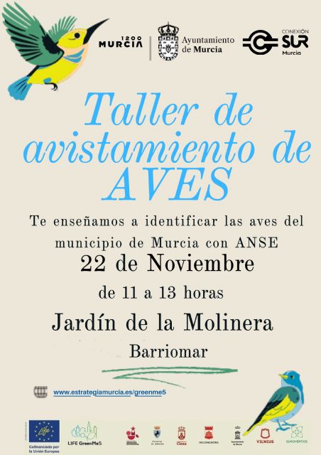 Un nuevo taller de observación de aves permitirá conocer la fauna alada del entorno de Barriomar - 2, Foto 2