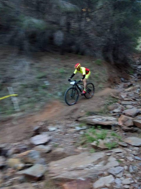 Francisco Cnovas of the Cycling Club Santa Eulalia participated in the XCO in the Union, Foto 3