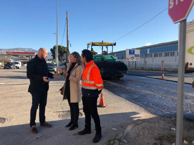 Fomento continúa con las obras de mejora de la seguridad vial del principal acceso de Blanca desde la autovía A-30 - 1, Foto 1