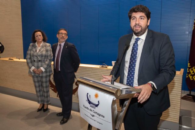 López Miras: El Puerto de Cartagena y los grandes proyectos vinculados a él deben liderar el progreso de la Región de Murcia y de España - 2, Foto 2