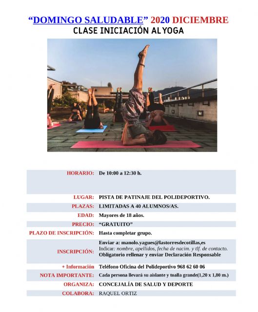 Los torreños podrán iniciarse al yoga con un curso gratuito al aire libre - 1, Foto 1
