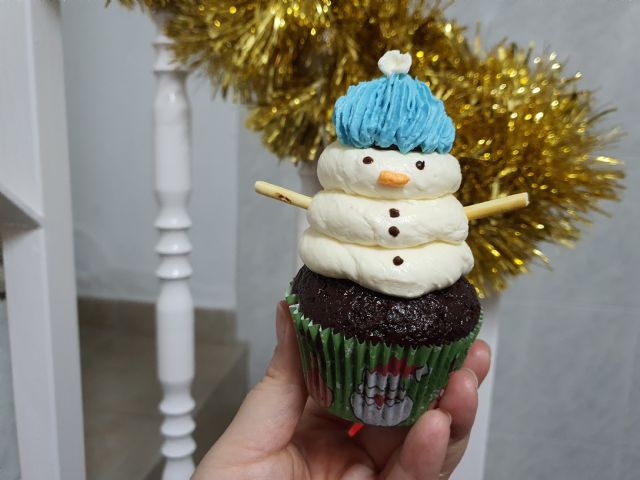 Receta: ¡Triunfarás con estos deliciosos cupcakes del muñeco de nieve! - 4, Foto 4